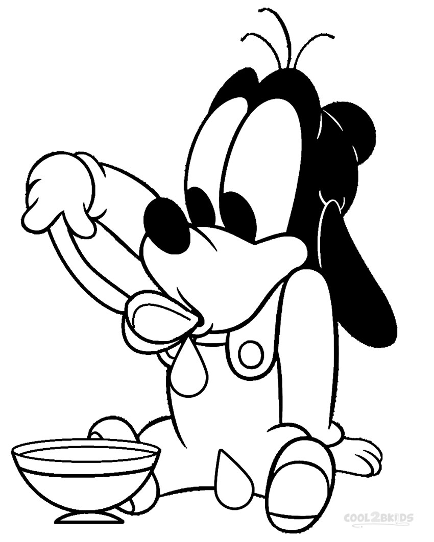 Mickey Mouse Clubhouse Goofy Coloring Pages