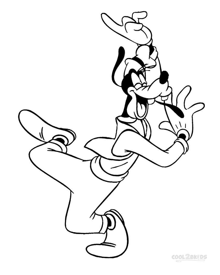Disney Goofy Coloring Pages