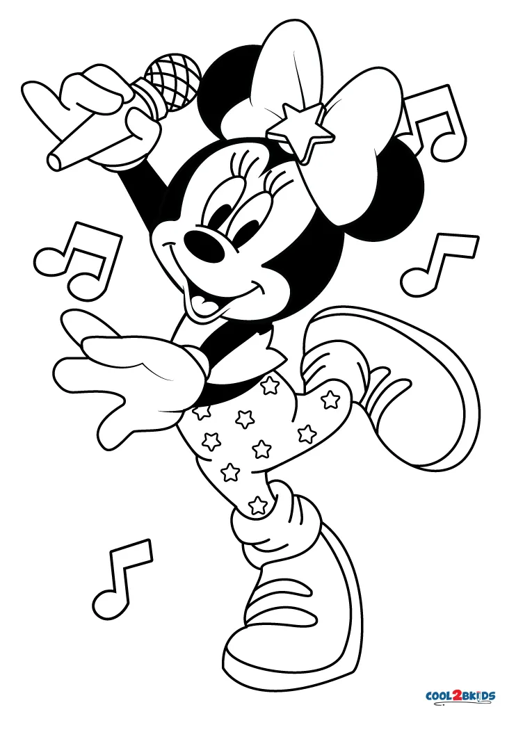 minnie mouse happy 1st birthday coloring pages