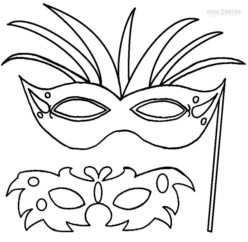 Printable Mardi Gras Coloring Pages For Kids