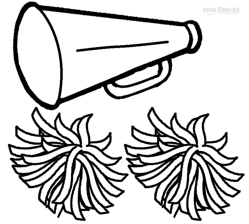 Download Printable Cheerleading Coloring Pages For Kids