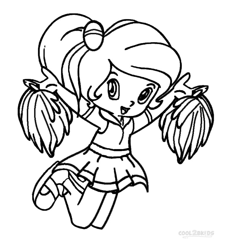 Printable Cheerleading Coloring Pages For Kids | Cool2bKids