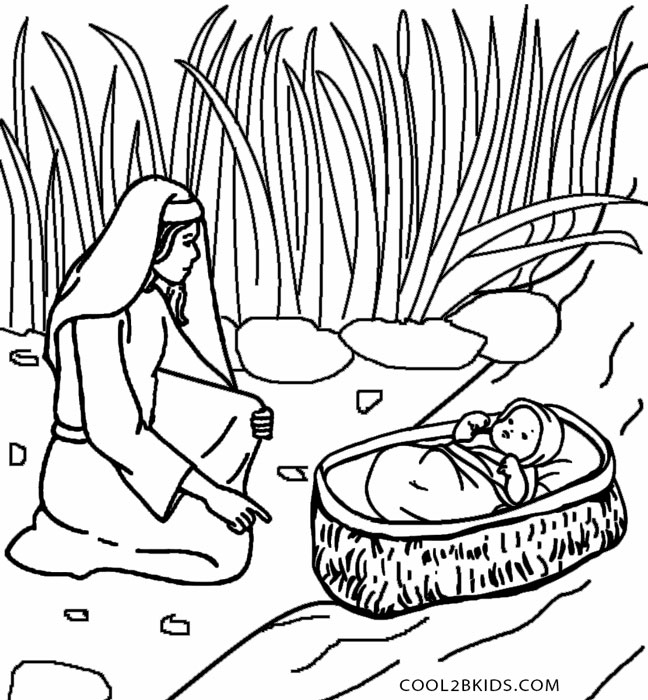 Printable Moses Coloring Pages For Kids