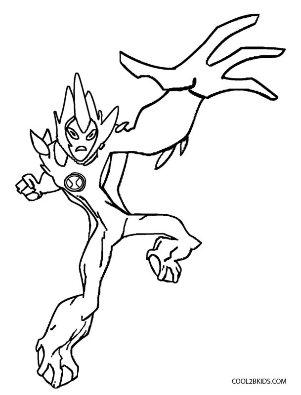 Ben 10 Alien X coloring page  Free Printable Coloring Pages