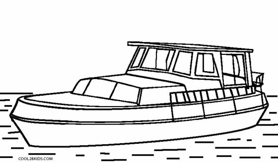 Fishing Boat Coloring Pages Free