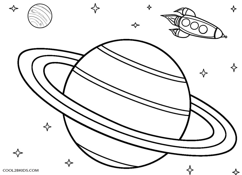 planets space coloring pages