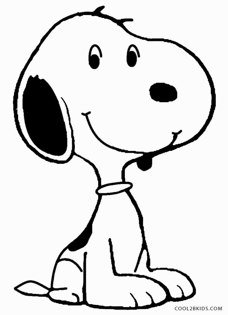 Printable Snoopy Coloring Pages For Kids