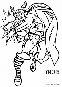 Printable Thor Coloring Pages For Kids