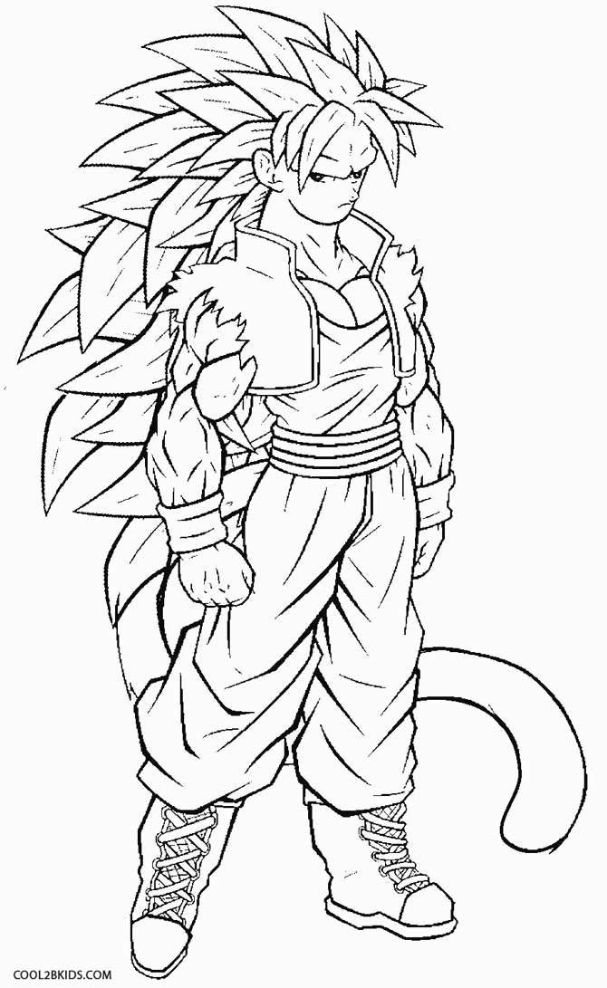 dragon ball z coloring pages goku