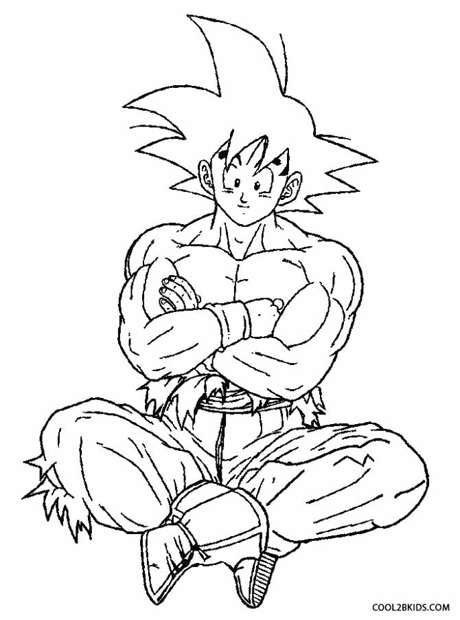 Goku Coloring Pages For Kids 9