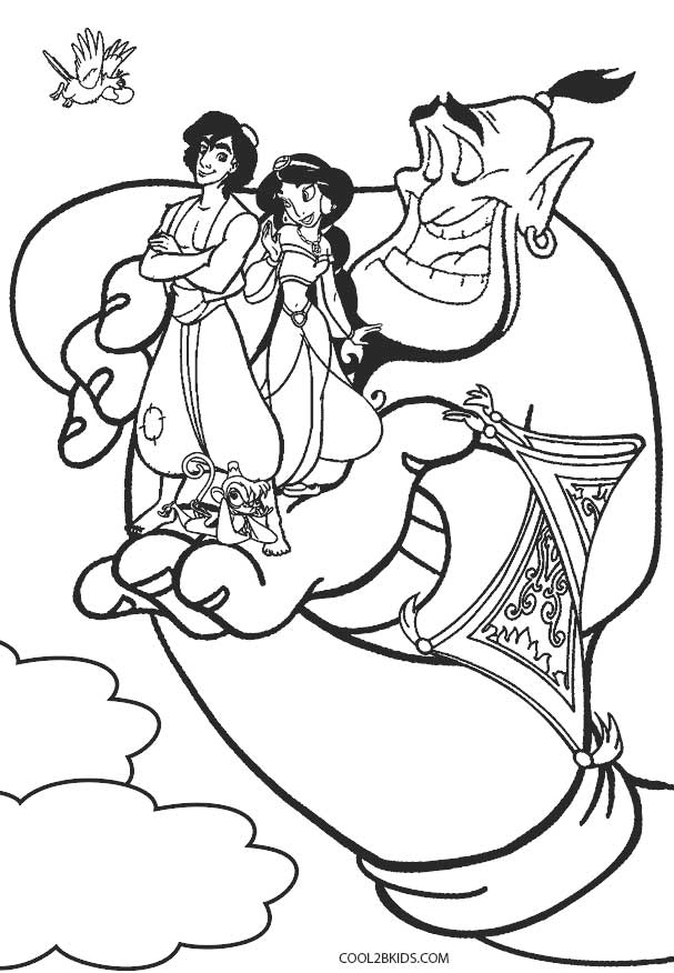 Aladdin Coloring Book Pages