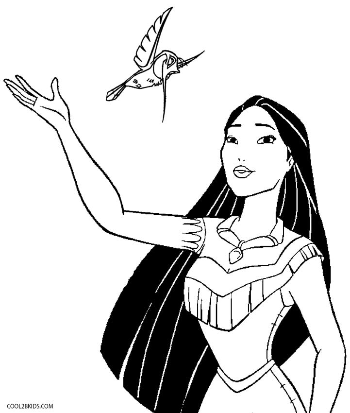 pocahontas colors of the wind coloring pages