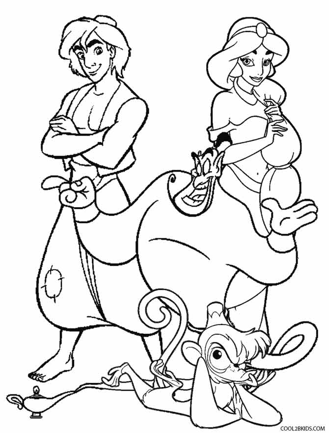 Download Printable Jasmine Coloring Pages For Kids