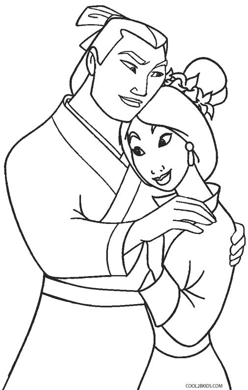 Printable Mulan Coloring Pages For Kids