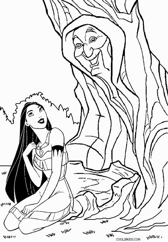 Printable Pocahontas Coloring Pages For Kids