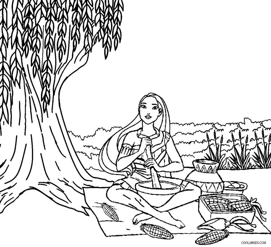 Download Printable Pocahontas Coloring Pages For Kids