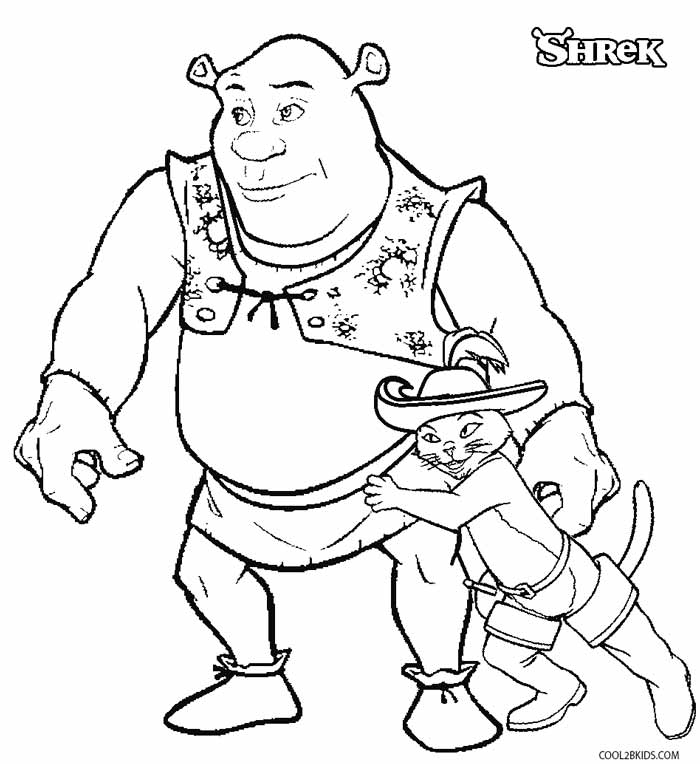 Shrek And Fiona For Kids Printable Free Coloring Pages - Motherhood