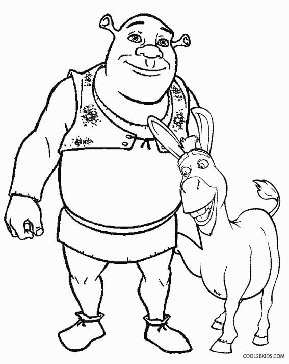 Shrek Coloring Pages Clipart Clip Printable Cliparts Colouring ...