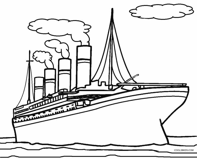 Titanic Coloring Pages 3