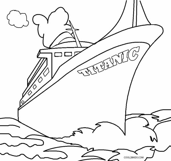 Printable Titanic Coloring Pages For Kids
