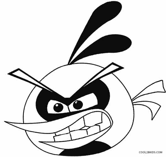 Printable Angry Birds Coloring Pages For Kids