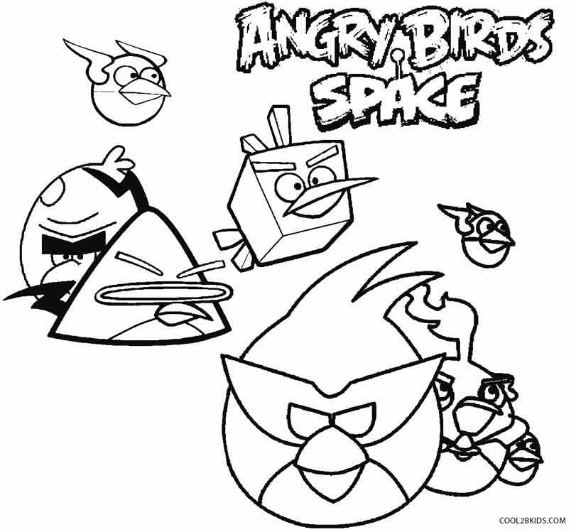Angry Birds Space Coloring Pages 5