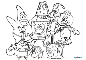 spongebob coloring pages to color