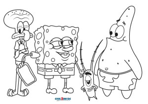 spongebob squarepants birthday coloring pages