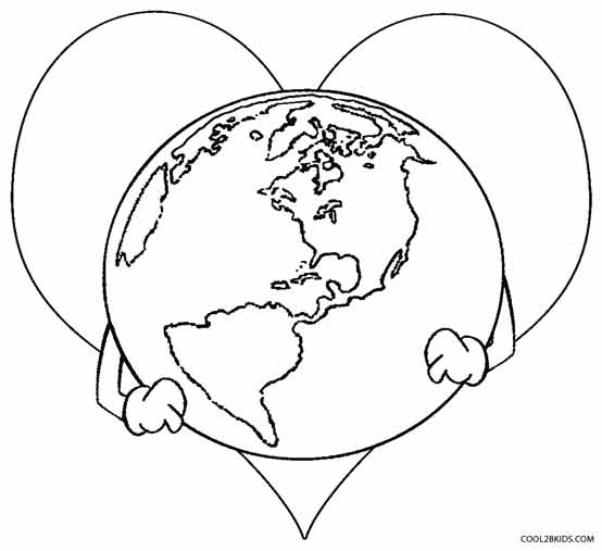 Printable Earth Coloring Pages For Kids