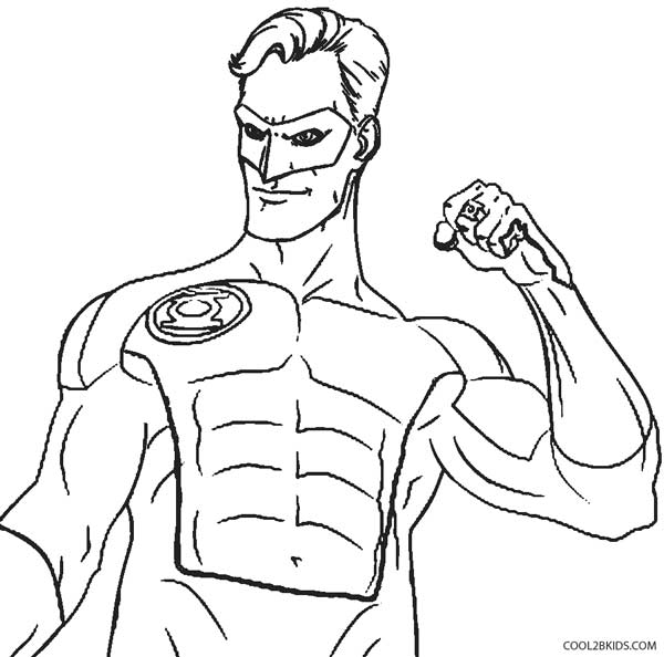 the flash and green lantern coloring pages