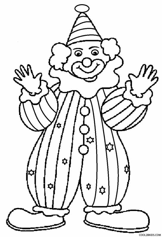 Printable Clown Coloring Pages For Kids