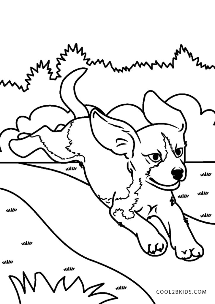 Printable Puppy Coloring Pages For Kids