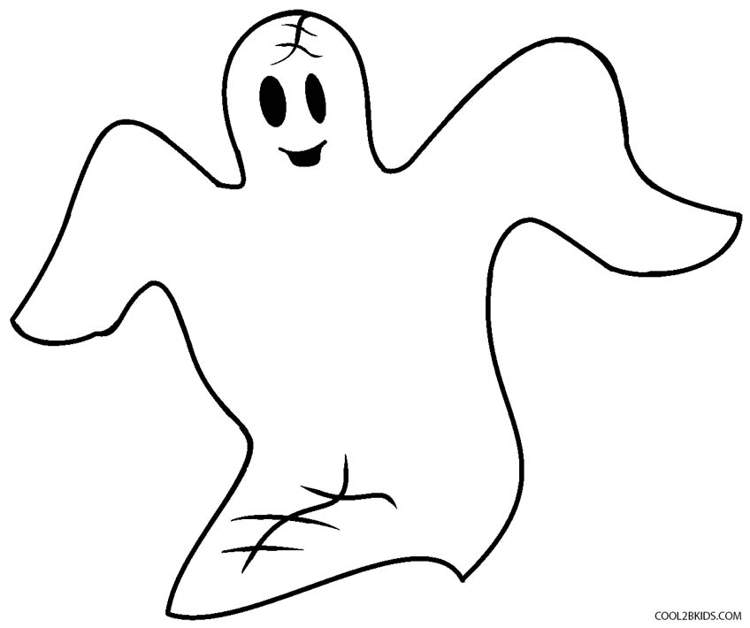 Ghost Coloring Pages 7
