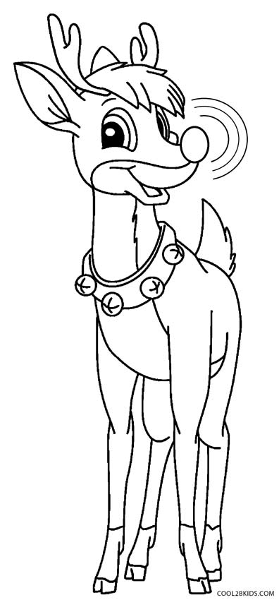 Rudolph The Red Nosed Reindeer Coloring Pages 2021