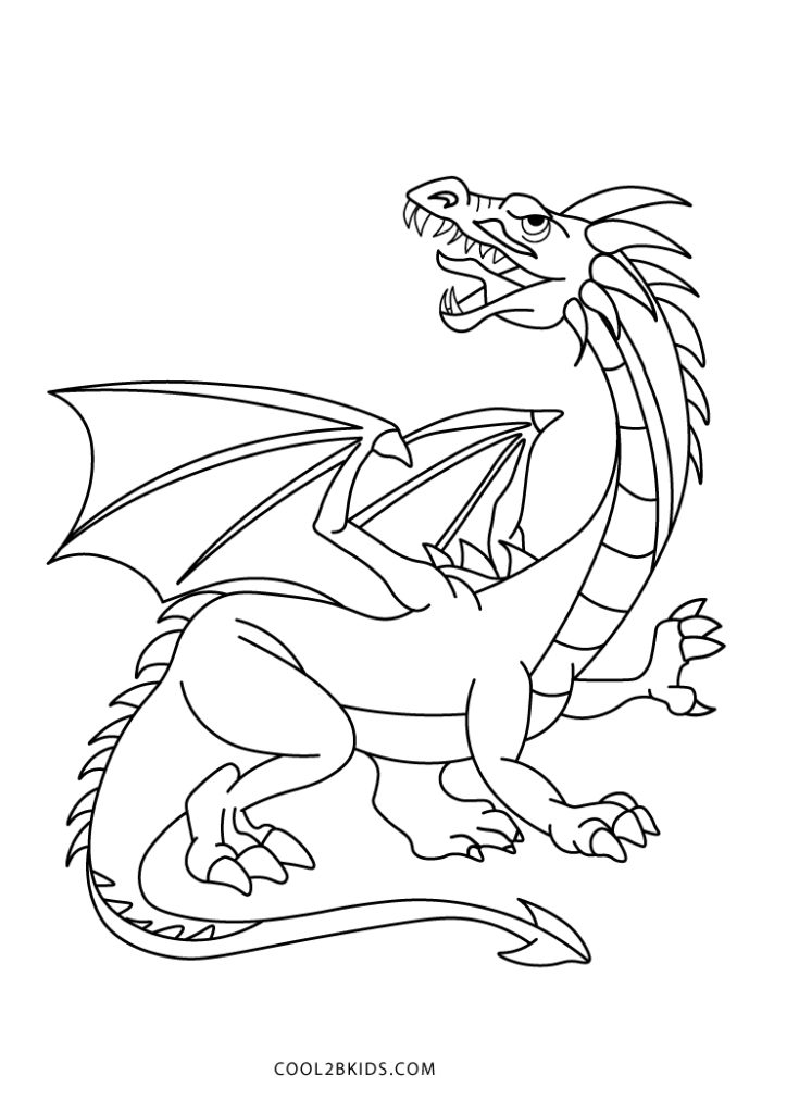 Printable Dragon Coloring Pages For Kids