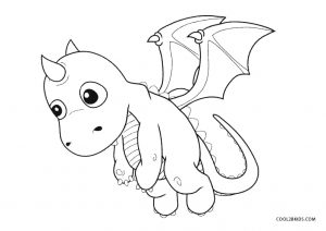 baby dragon coloring pages for kids