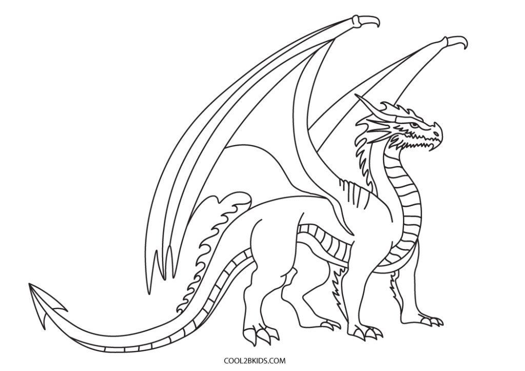 Printable Dragon Coloring Pages For Kids