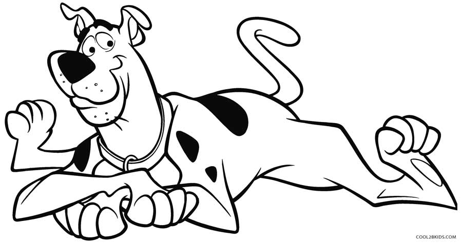 scooby doo characters coloring pages