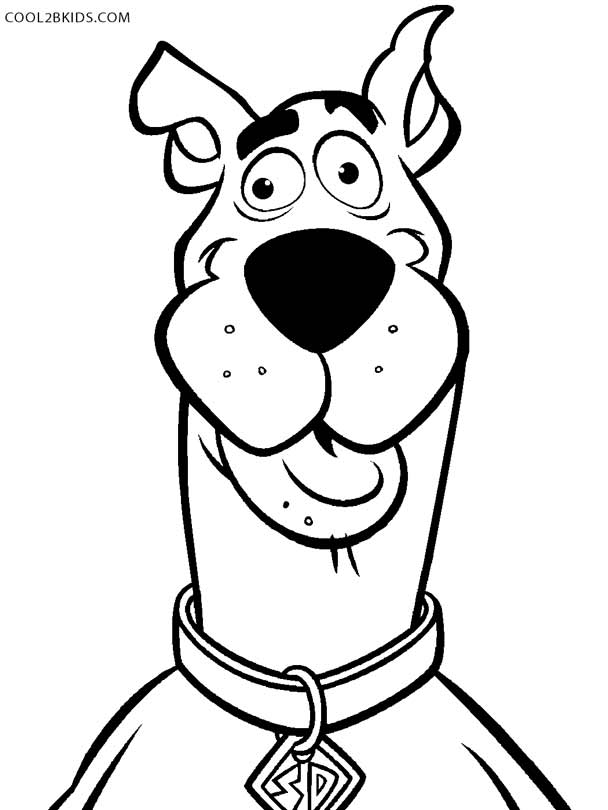free coloring print pages scooby doo