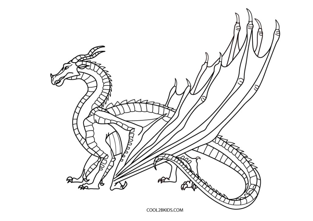 Printable Dragon Coloring Pages For Kids