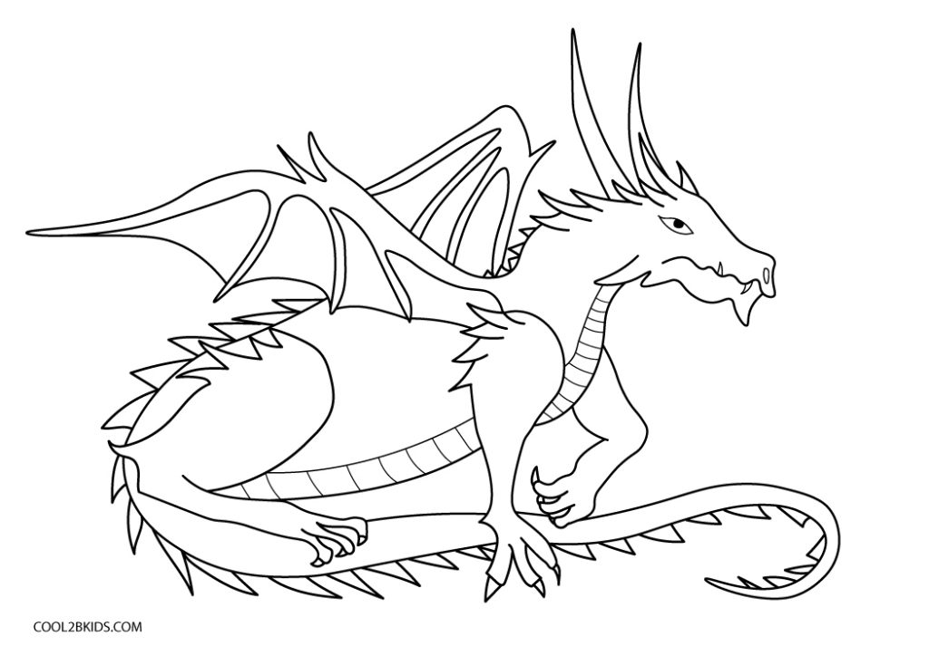 Printable Dragon Coloring Pages For Kids