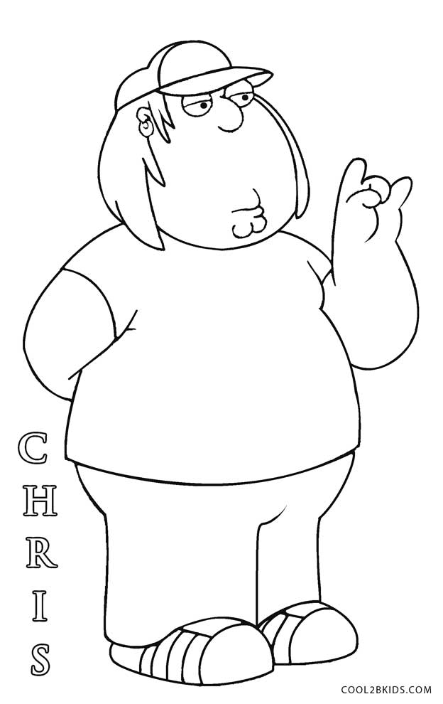 Printable Cartoon Characters  Meg  Family Guy Coloring Page 9