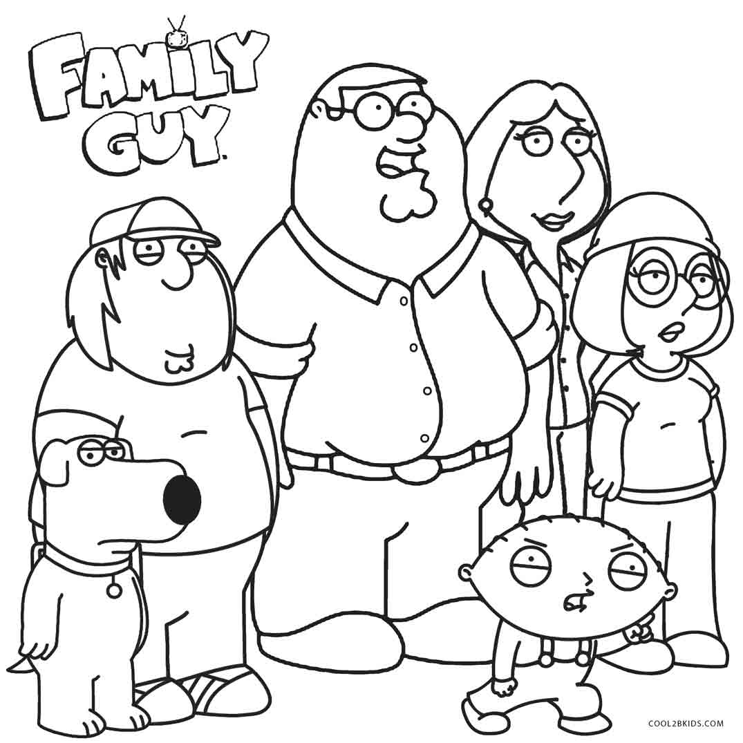 Printable Family Guy Coloring Pages For Kids