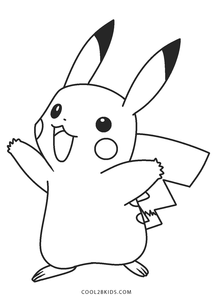 Printable Pikachu Coloring Pages For Kids