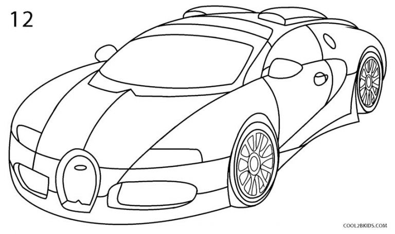 How to Draw a Bugatti (Step by Step Pictures)
