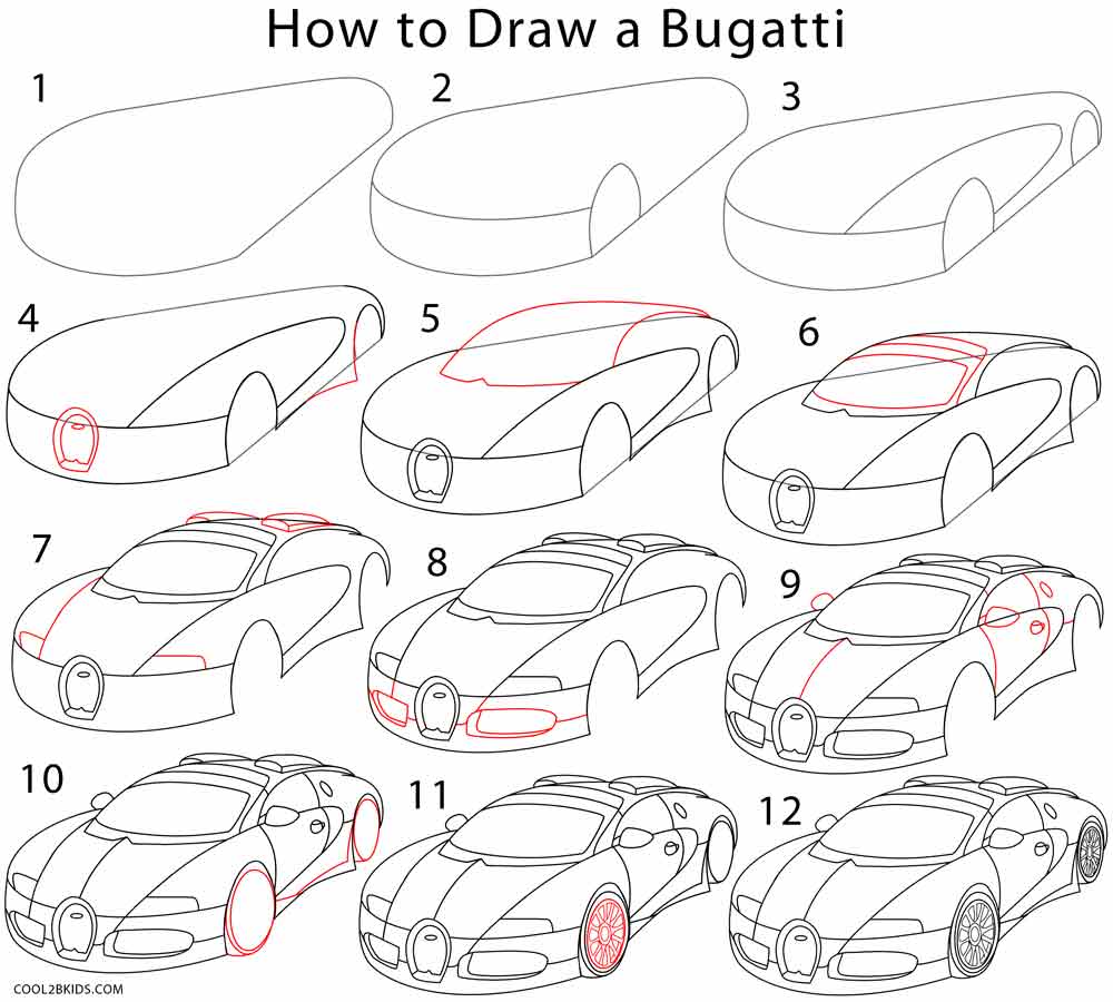 bugatti outline