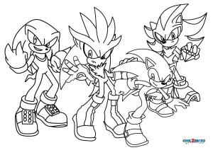 Printable Sonic Coloring Pages For Kids