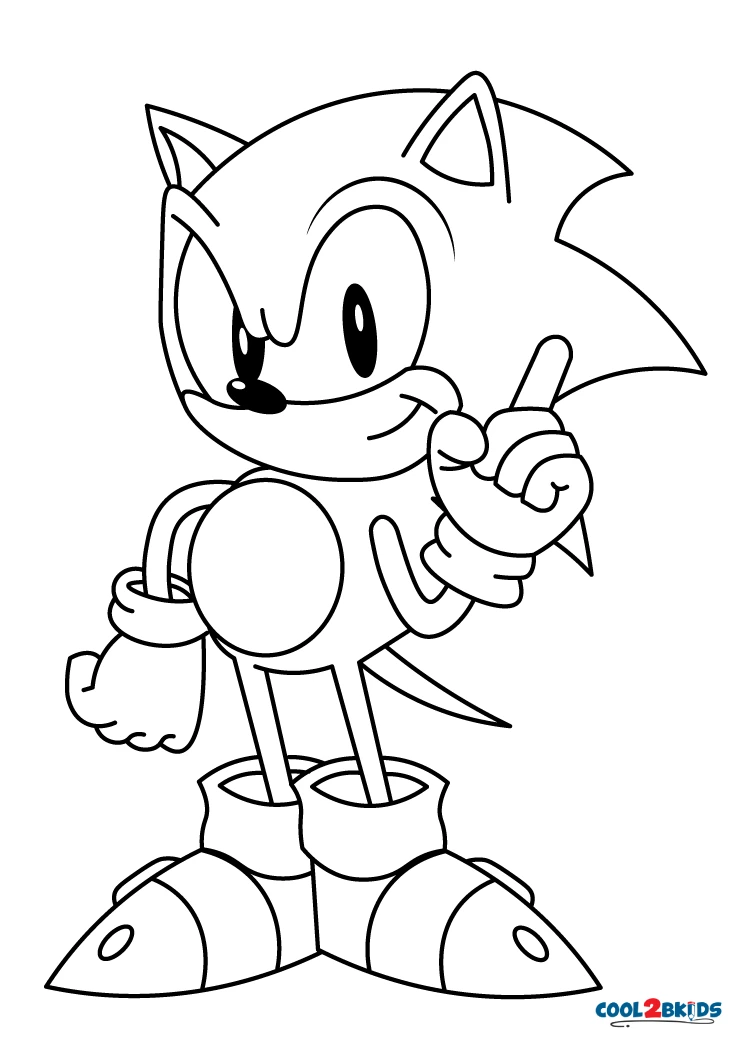 Sonic Coloring Book Pages
