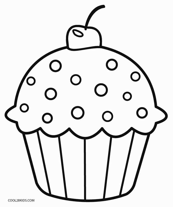 Cupcake Coloring Pages 5
