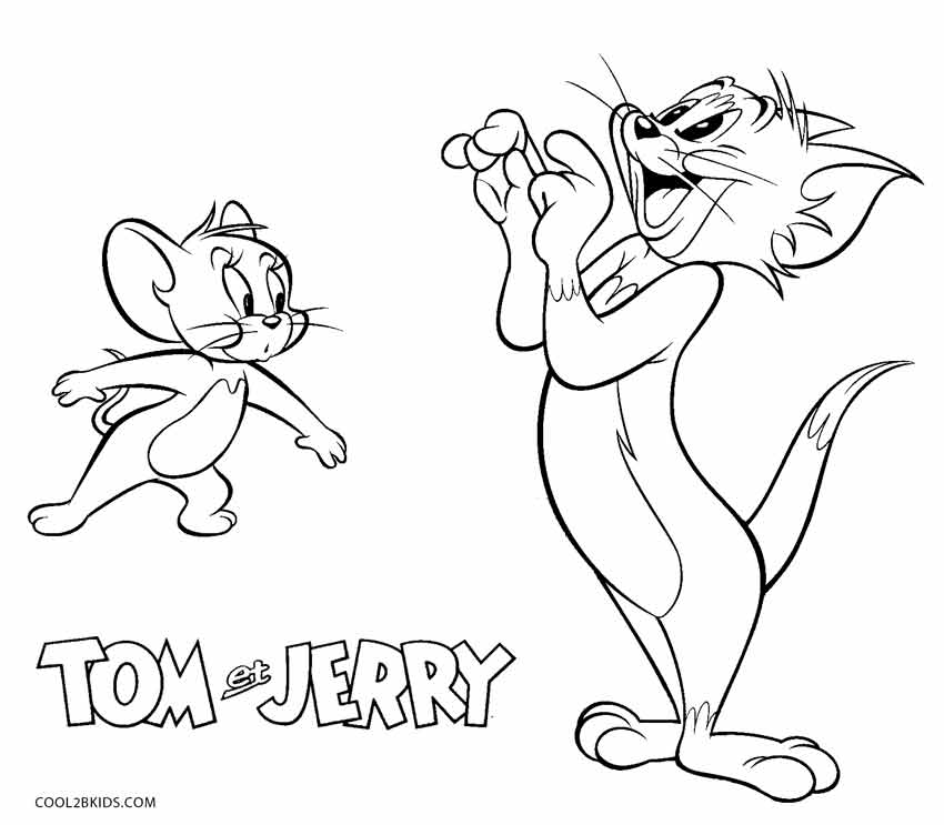 Download Free Printable Tom and Jerry Coloring Pages For Kids | Cool2bKids